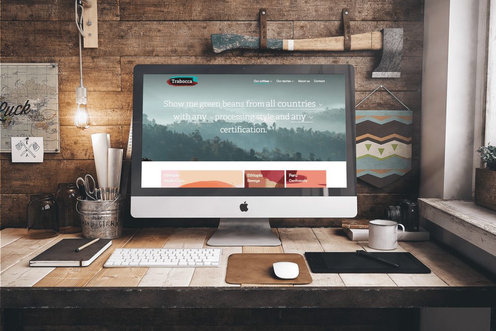 Trabocca website desktop