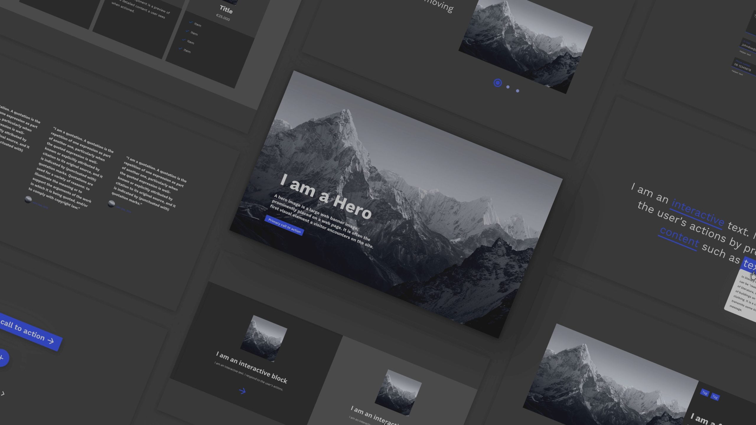Design kit landingpage hero image
