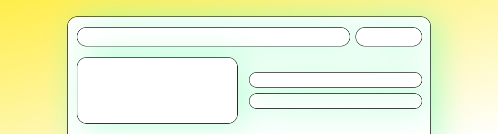 Illustratieve weergave van een webpagina